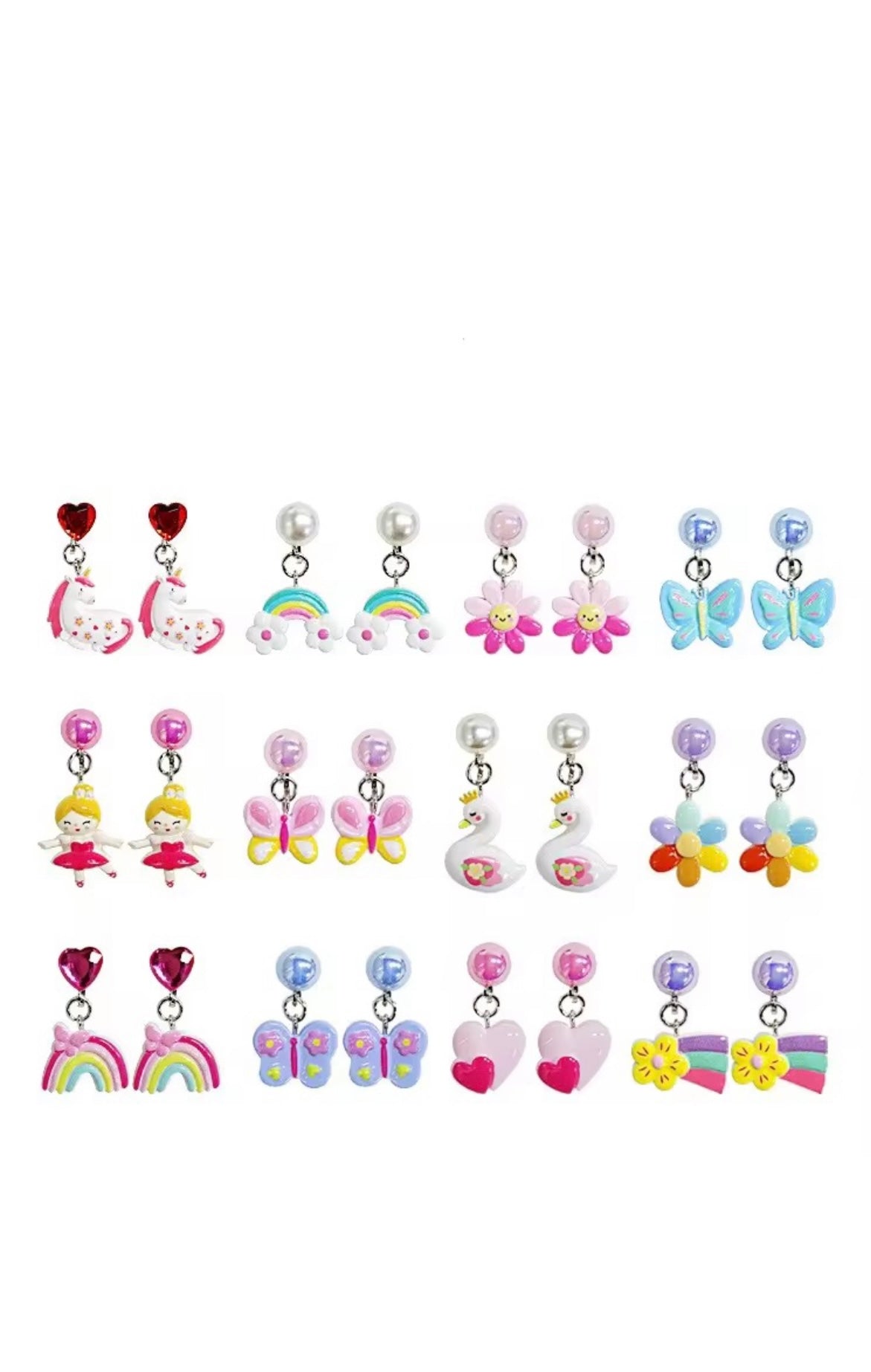 Clip-On Charm Dangling Earrings - New Arrivals