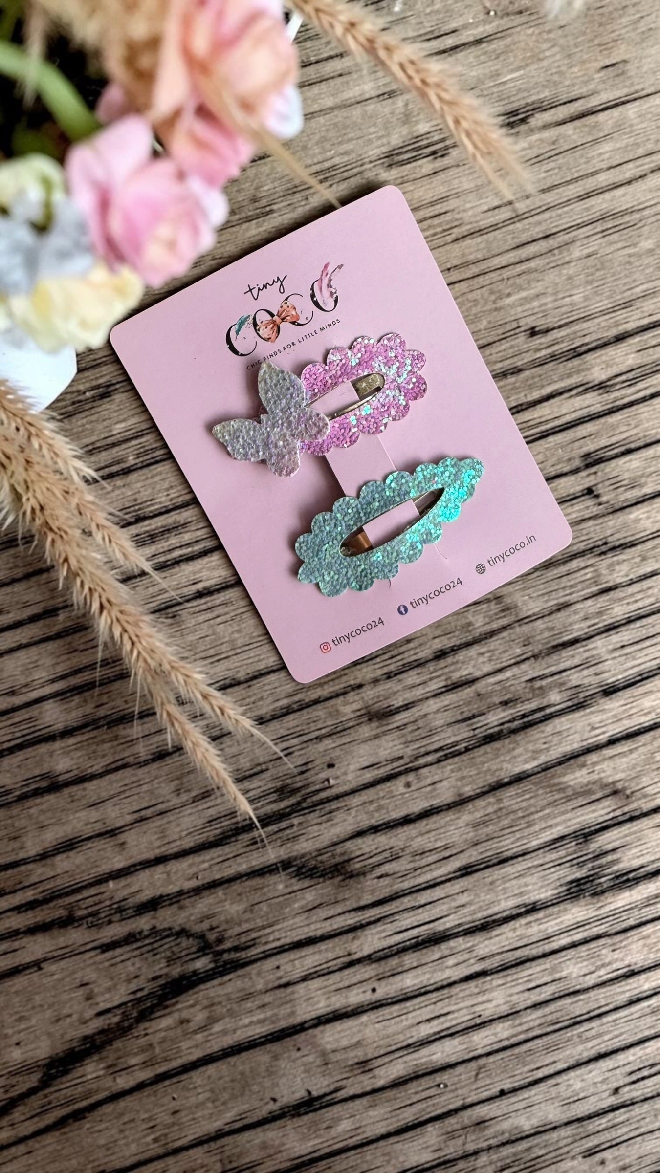 The Pastel Mermaid Glitter Snap Clips