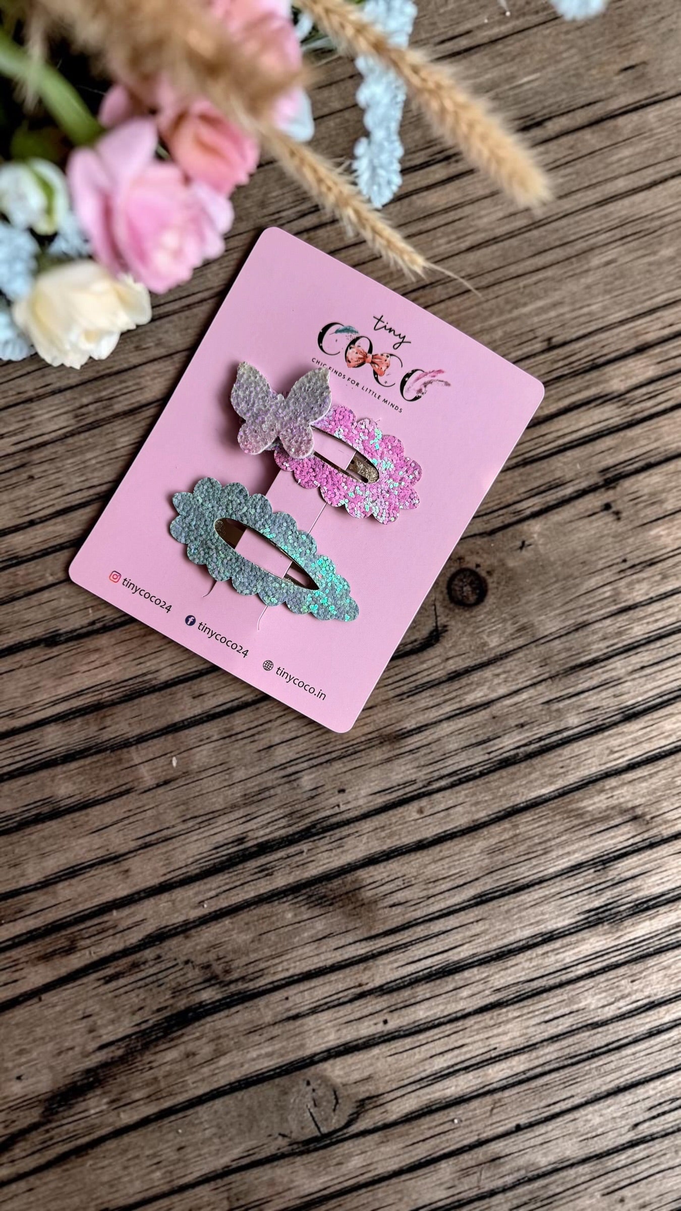 The Pastel Mermaid Glitter Snap Clips