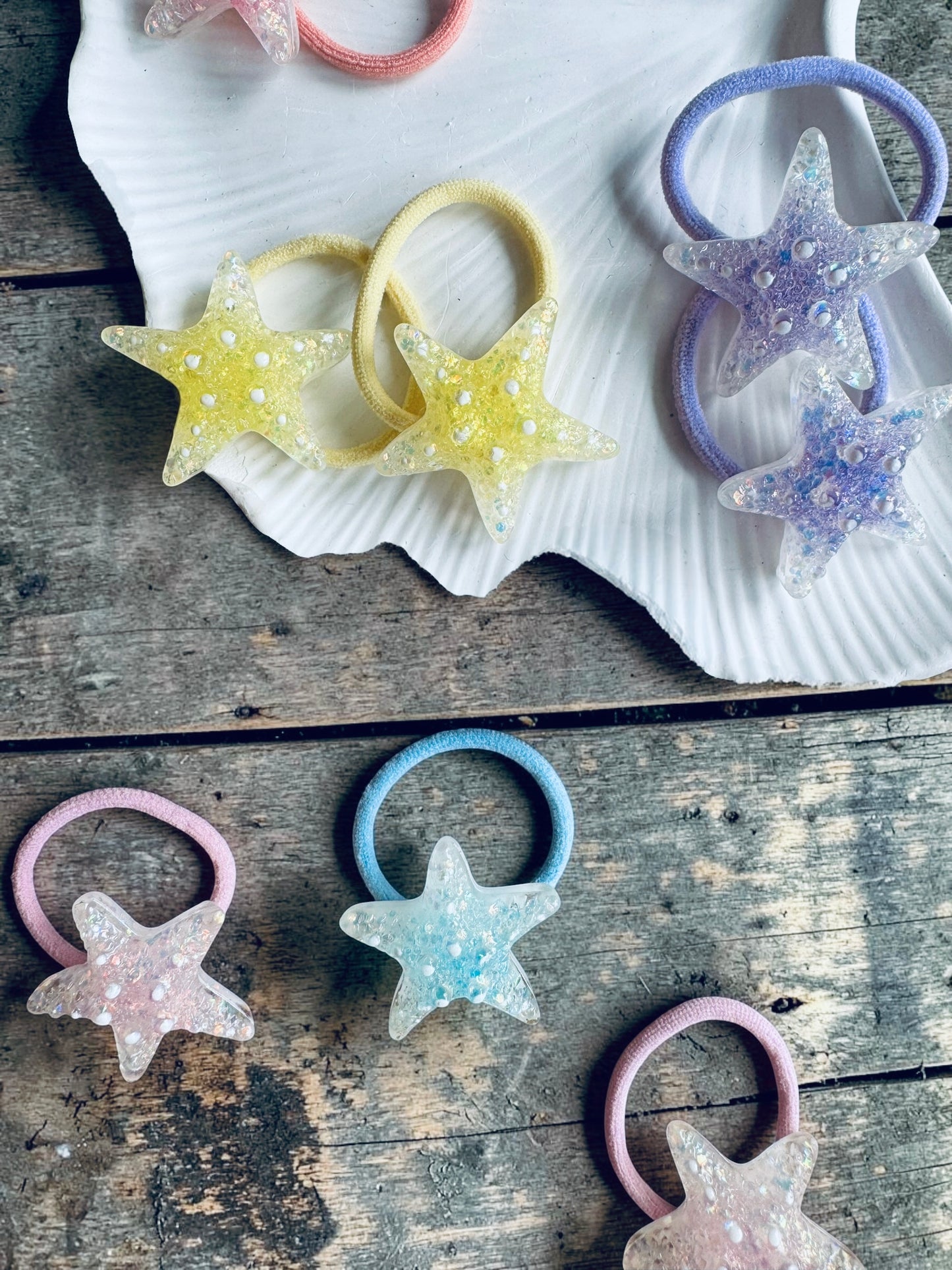Stella Starfish Glitter Hair Ties