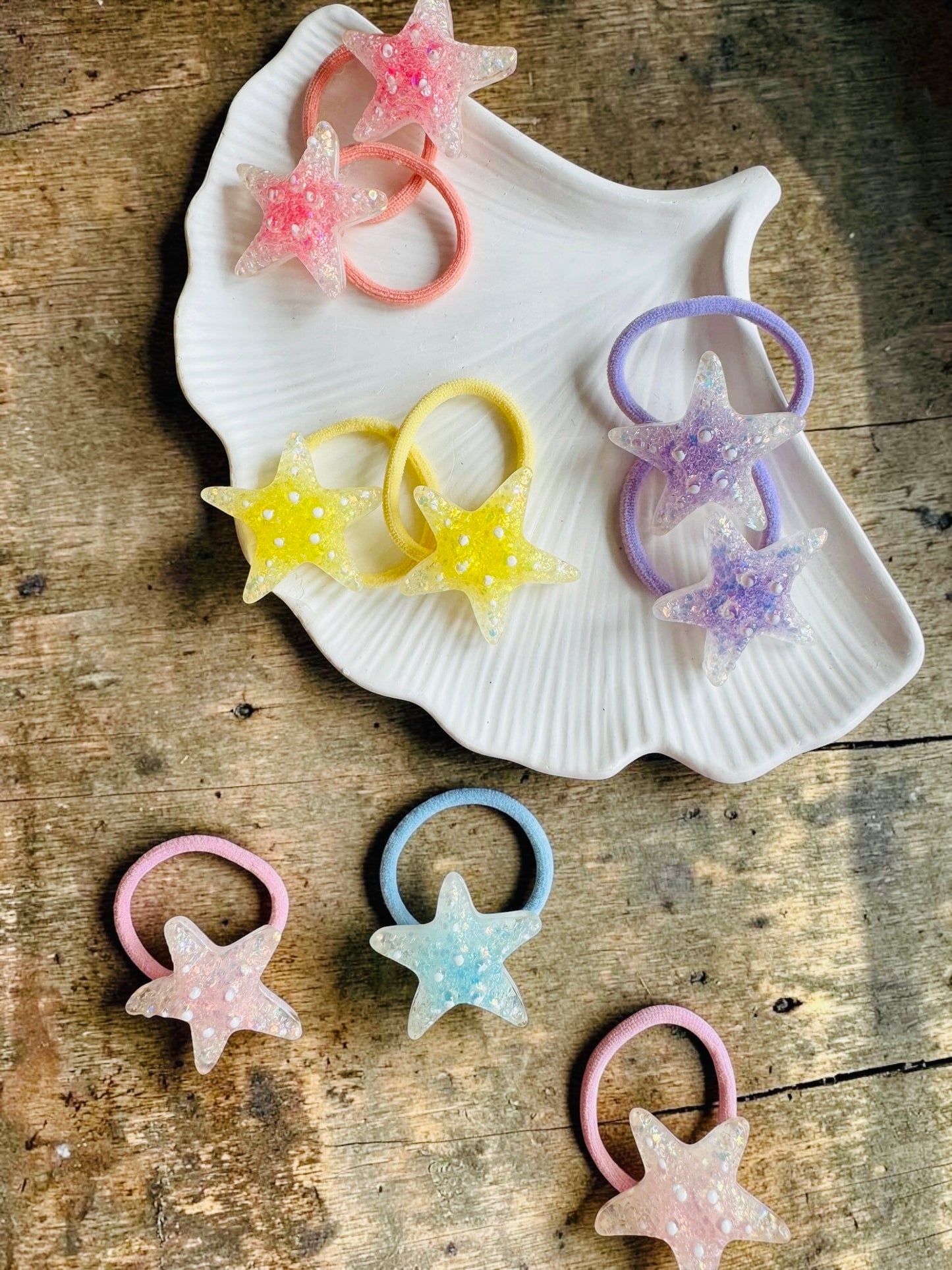 Stella Starfish Glitter Hair Ties