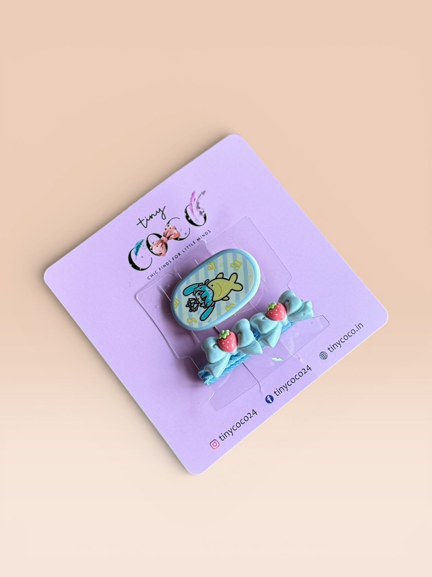 Kawaii Friends Character Clip & Tie Set