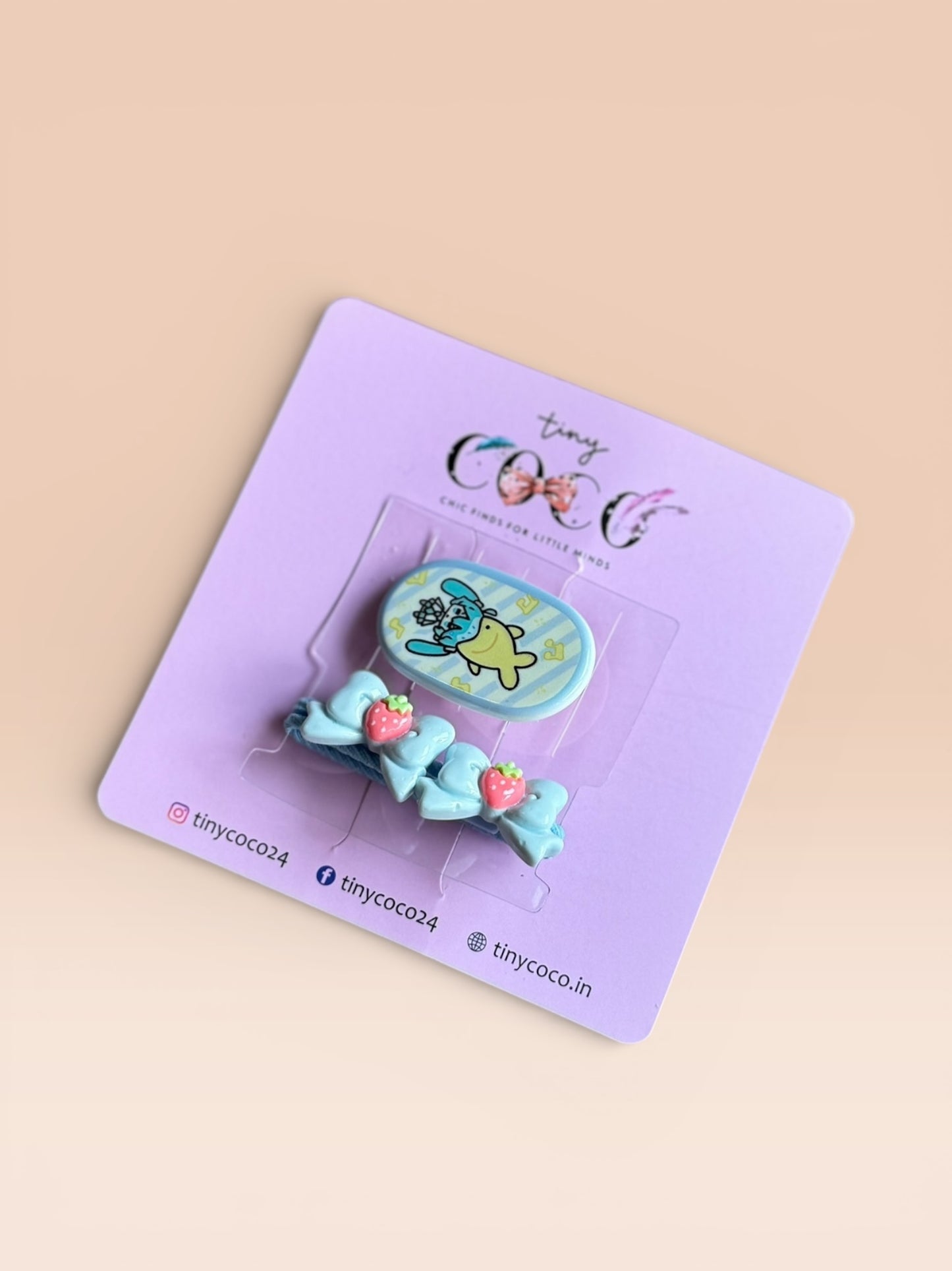 Kawaii Friends Character Clip & Tie Set