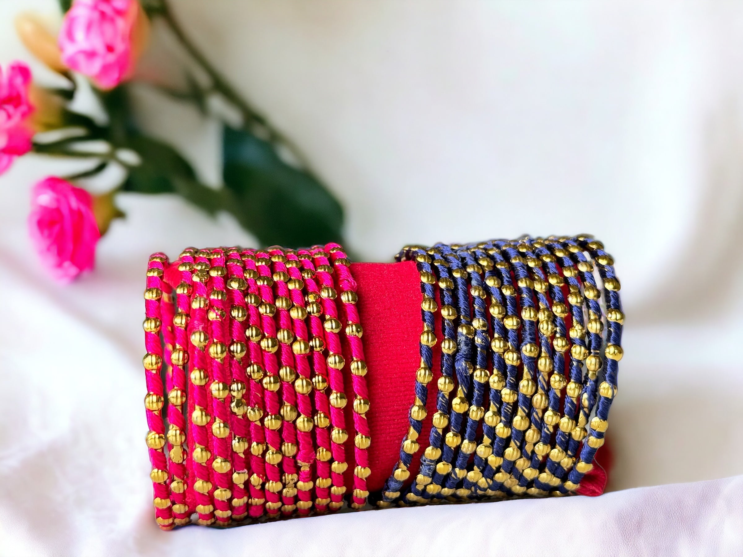 Colorful Thread Bangles – TinyCoco