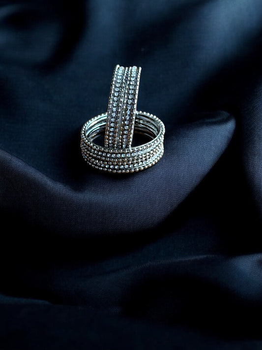 Dazzling Delights Stone Bangle Set