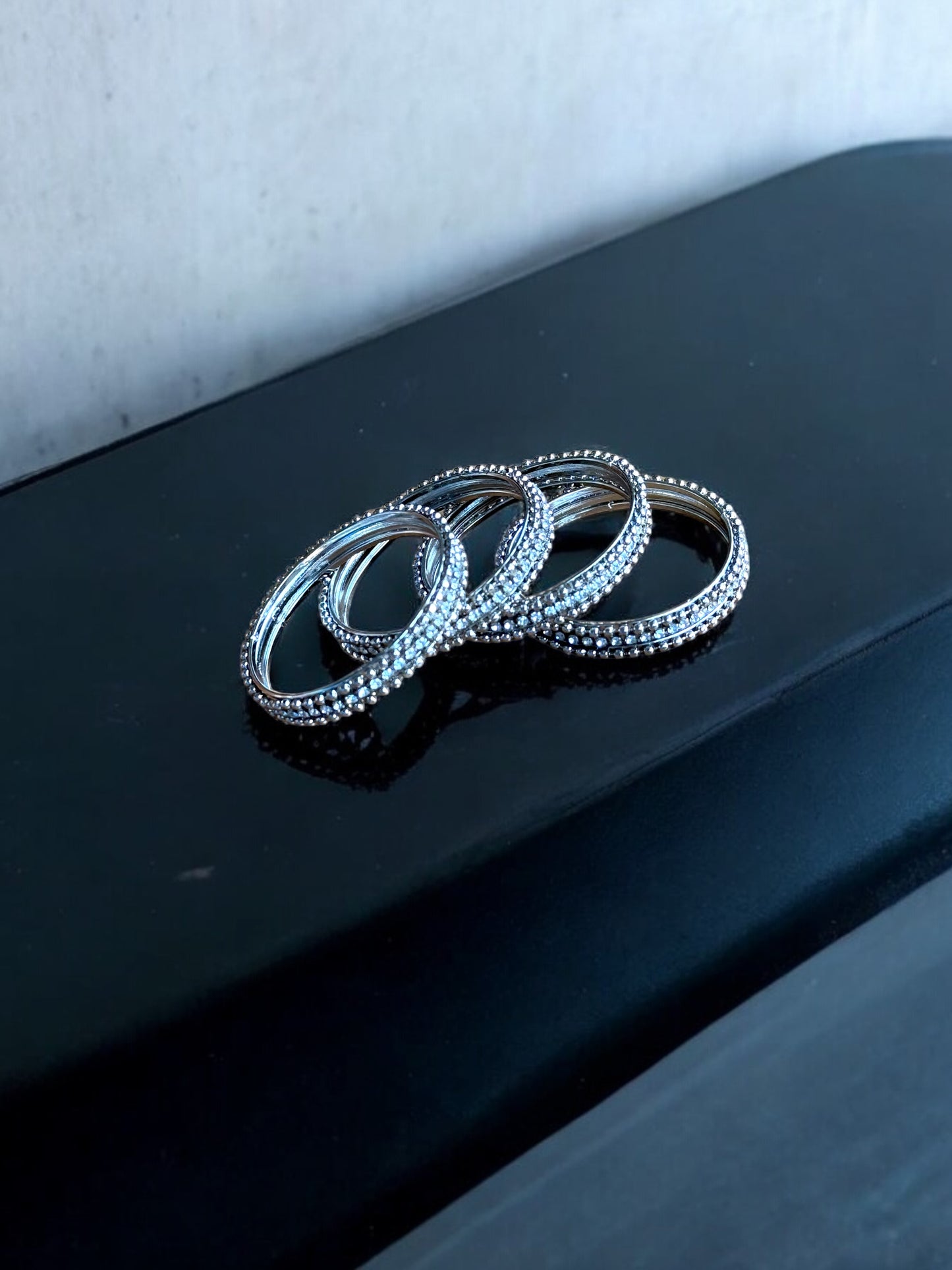 Dazzling Delights Stone Bangle Set