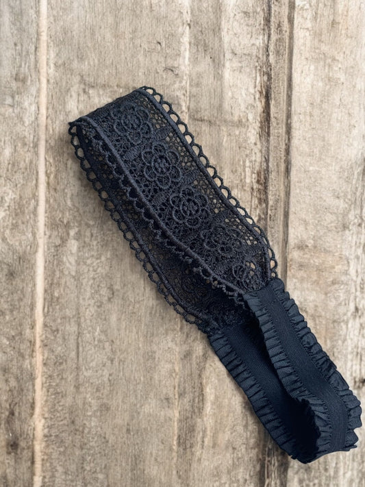 Midnight Lace Headband