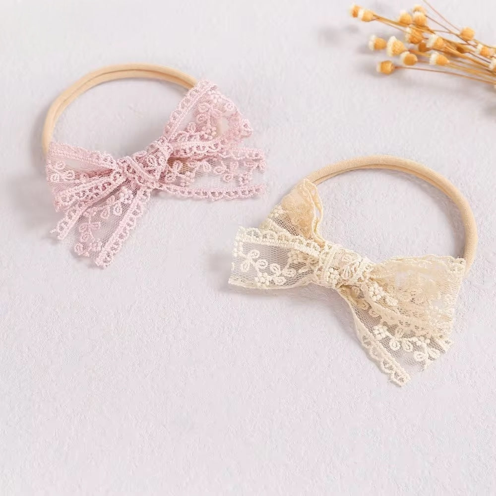 Vintage Crochet Lace Baby Headband