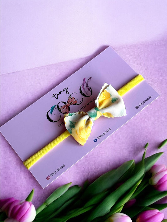 Sunny Blossom Bow Headband
