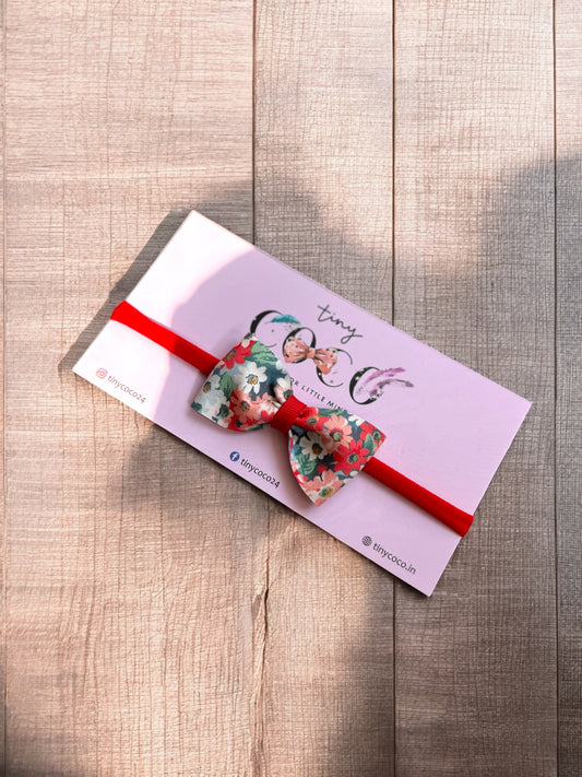Poppy Bloom Bow Headband