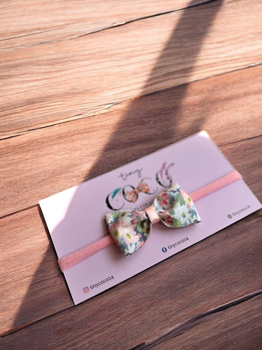 Pastel Meadow Bow Headband