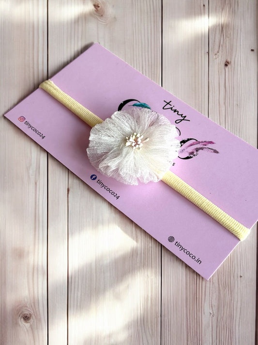 Whisper-Soft Tulle Flower Headband