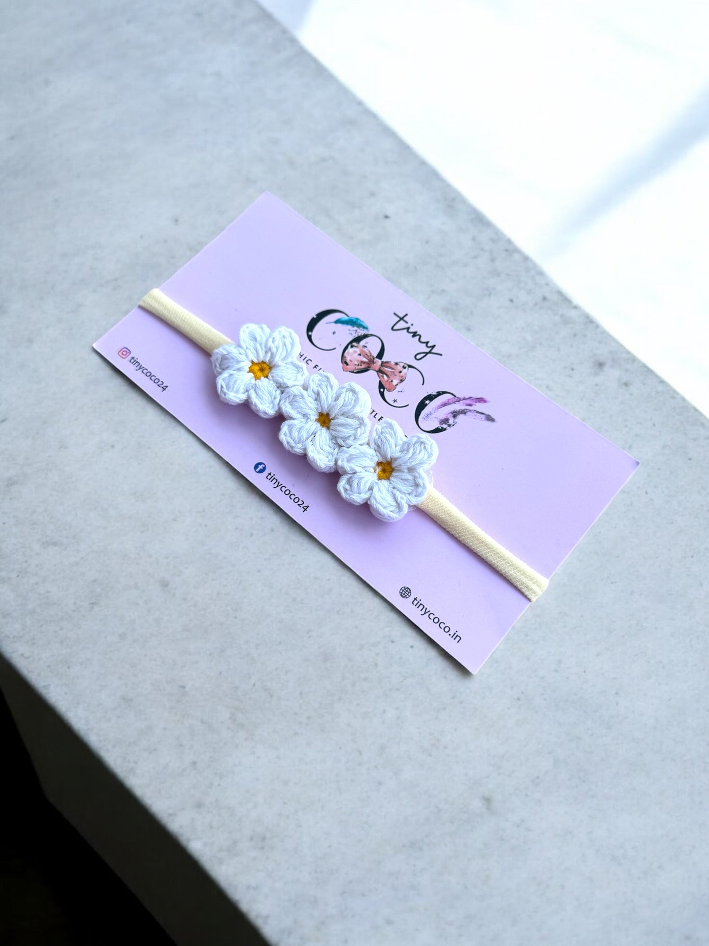 Tiny Daisy Chain Headband