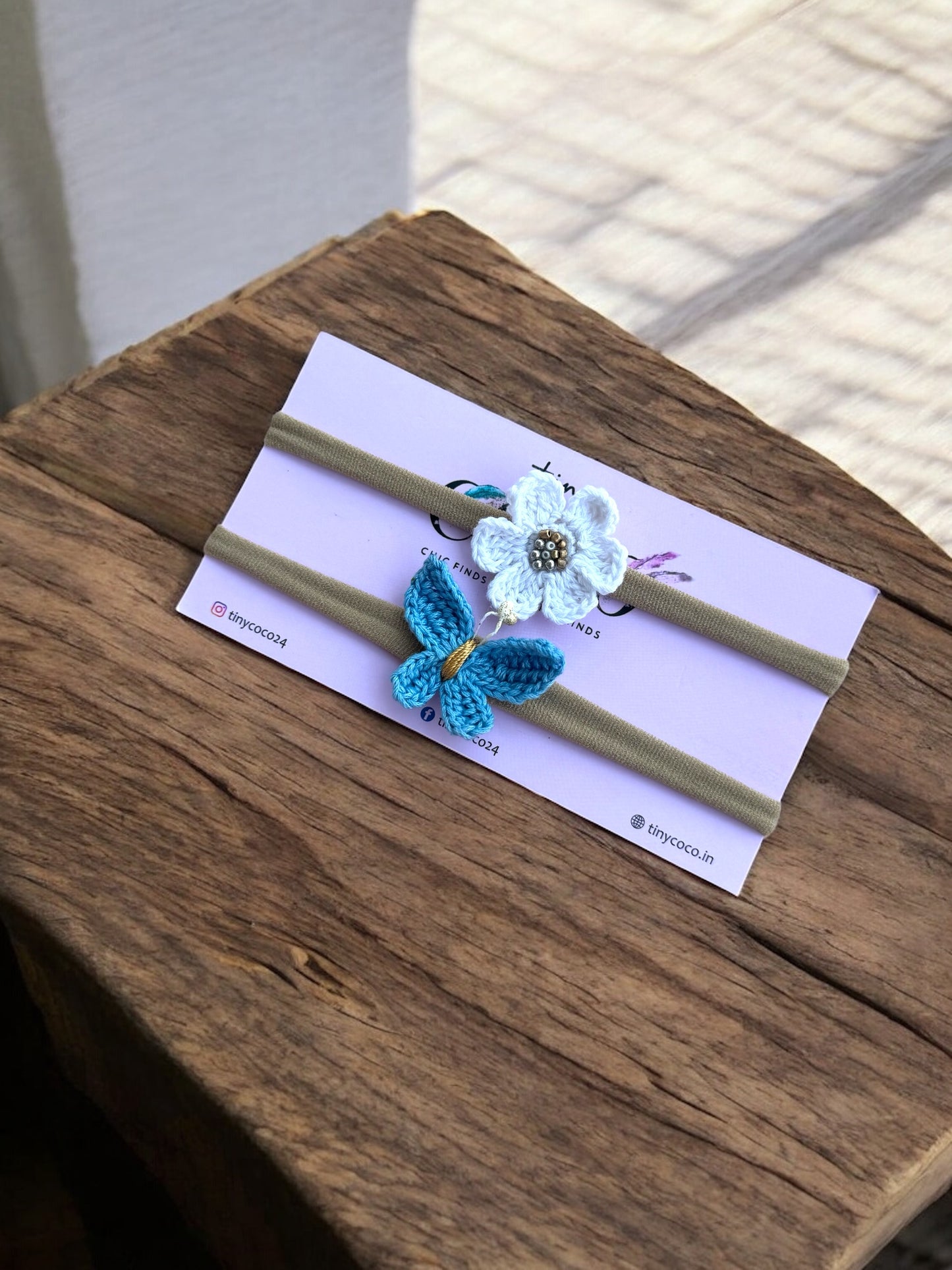 Petal & Flutter Crochet Headband Set