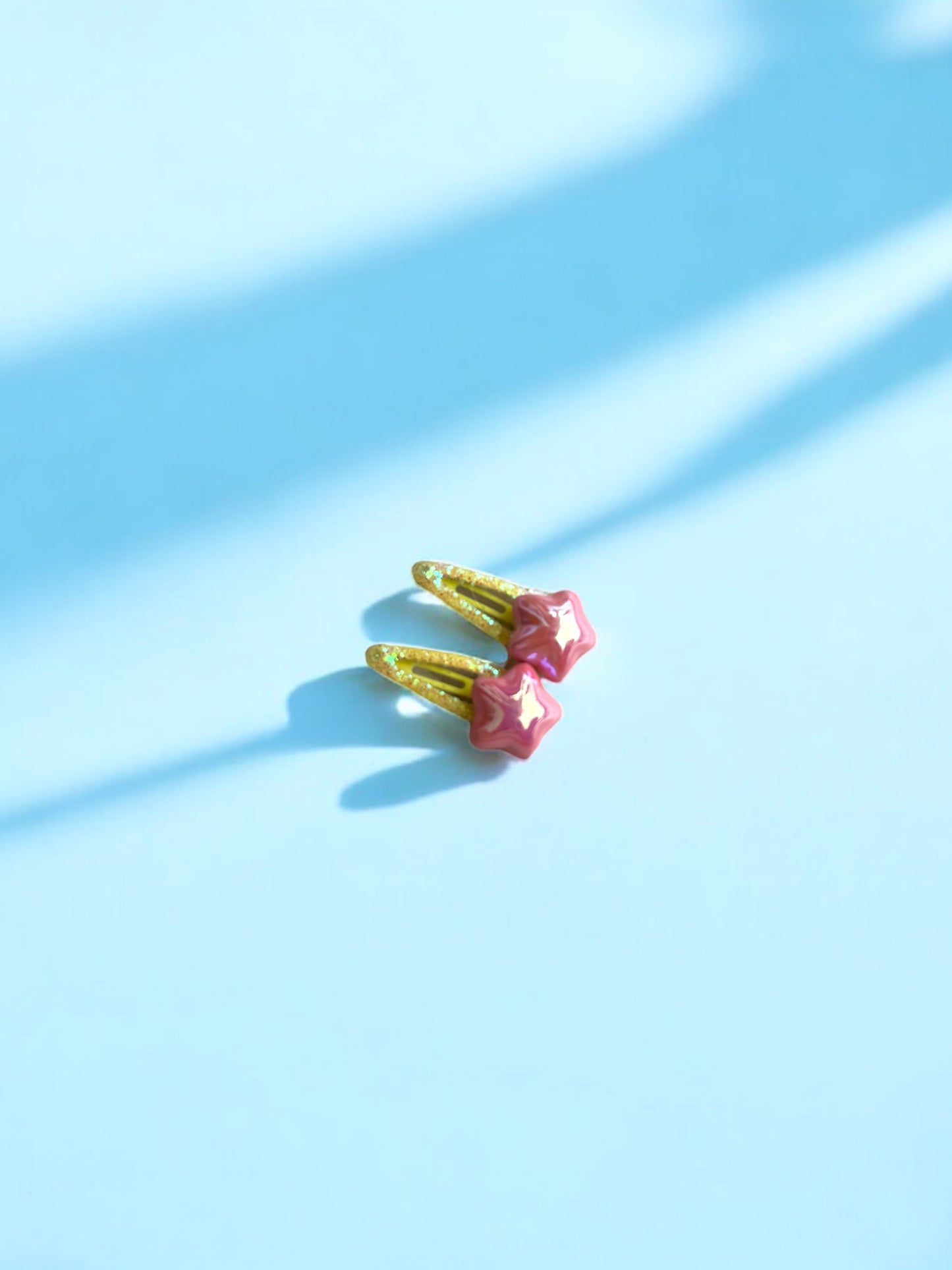 Star Glitter Snap Clips