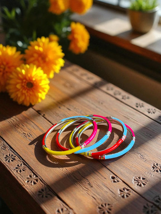 Enamel & Shine Bangles