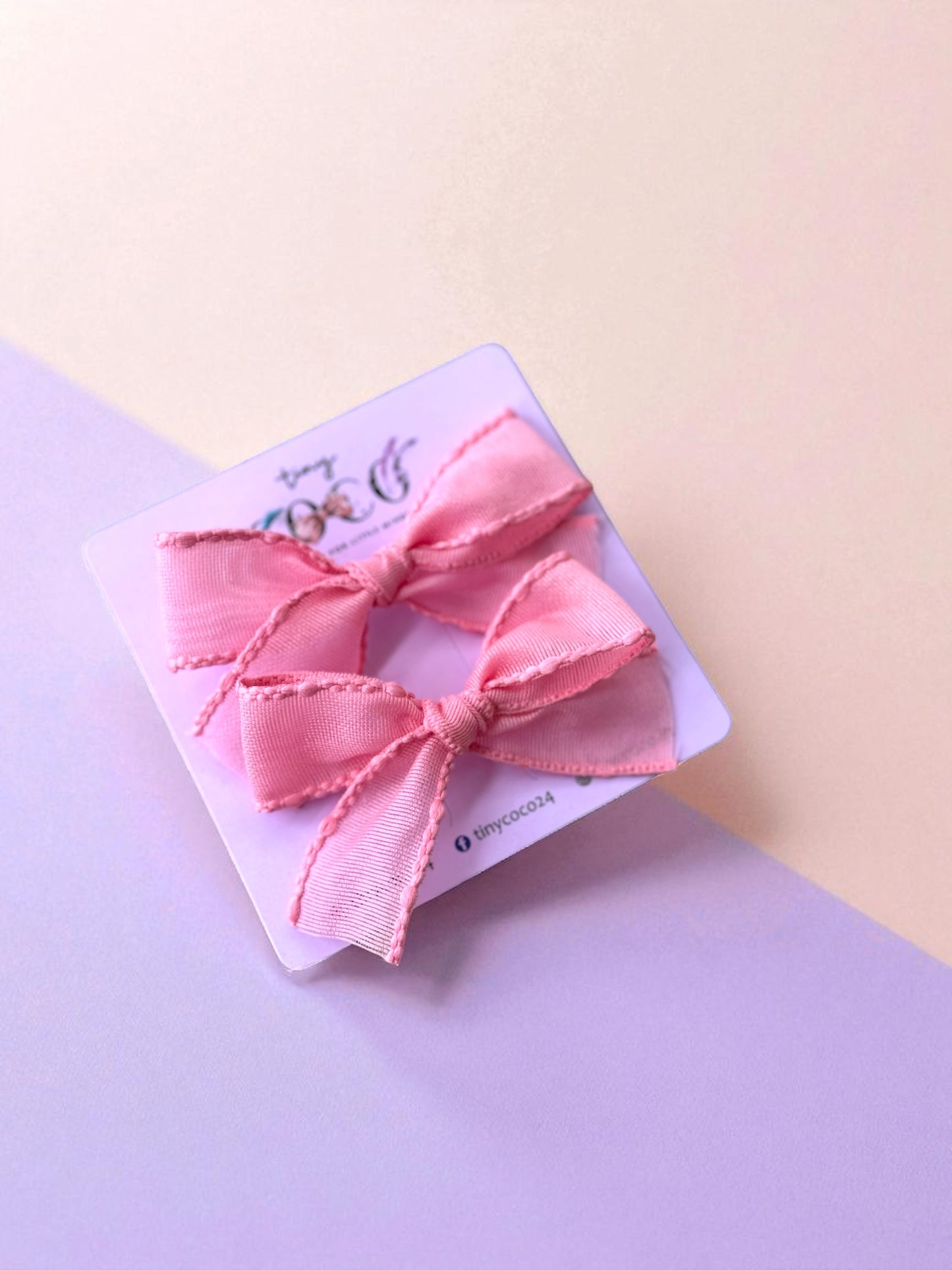 Soft Whispers Organza Pigtail Bows