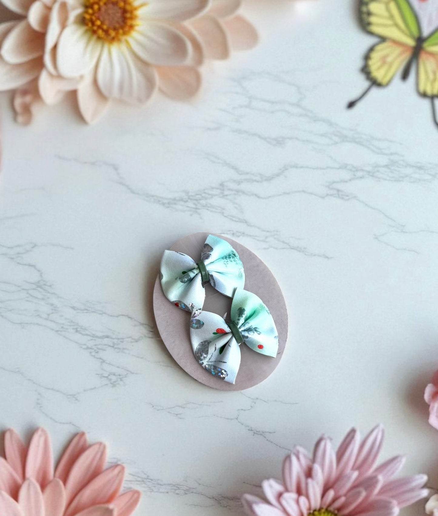 Dainty Duo Bow Clips (pair)