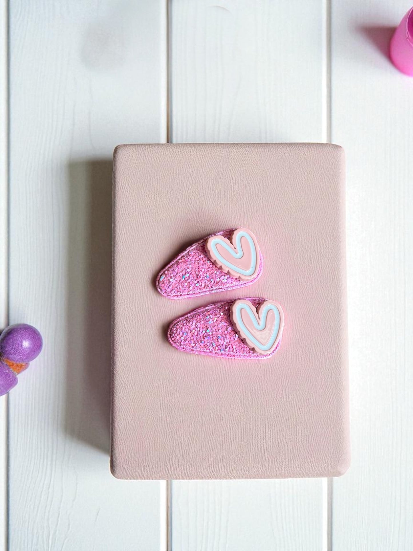 Glitter Flip-Flop Hair Clips