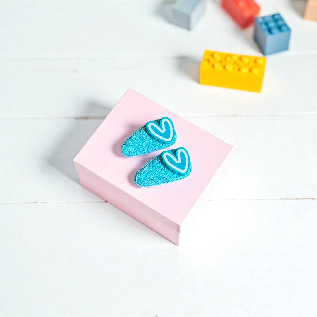 Glitter Flip-Flop Hair Clips