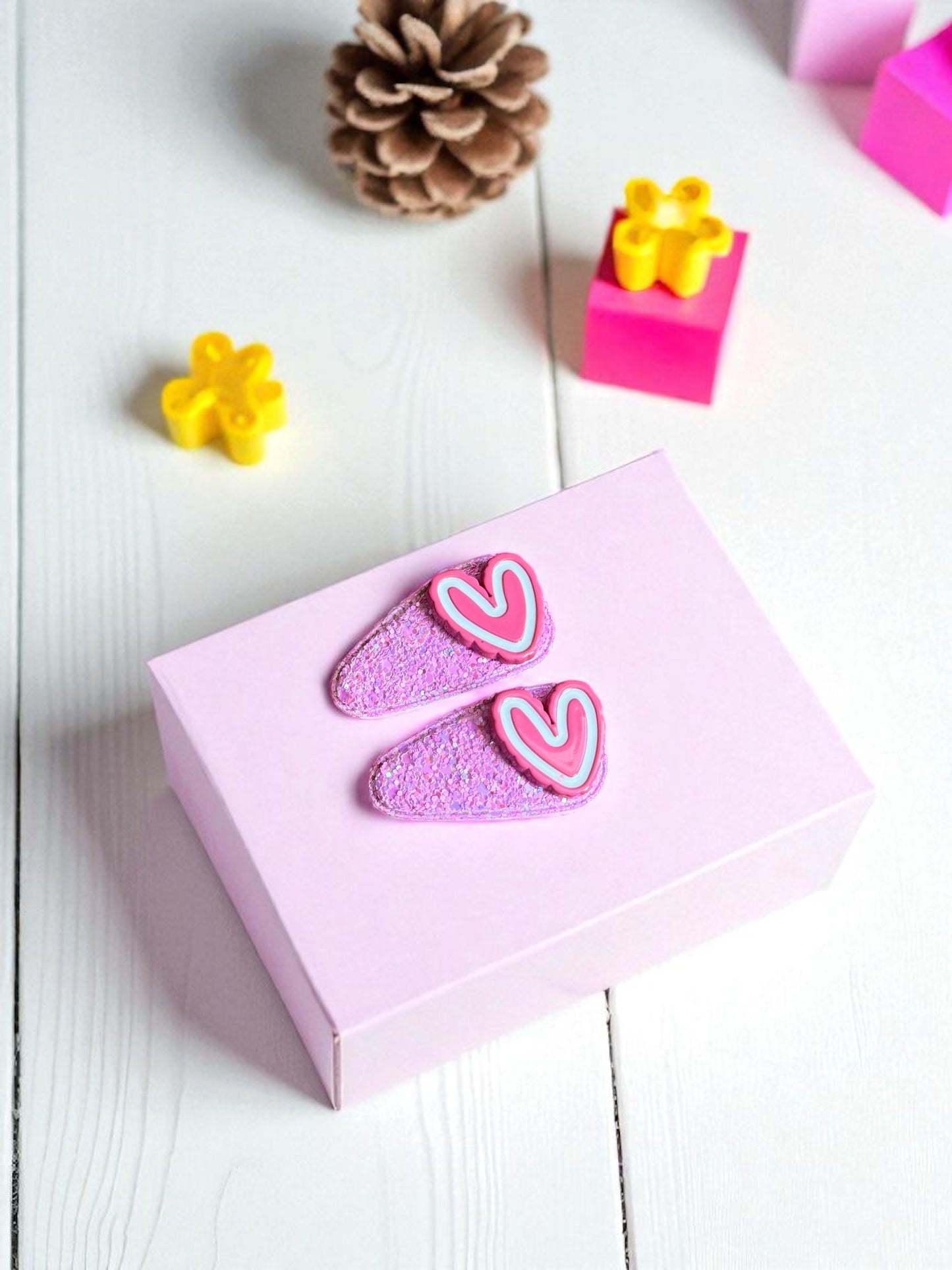 Glitter Flip-Flop Hair Clips