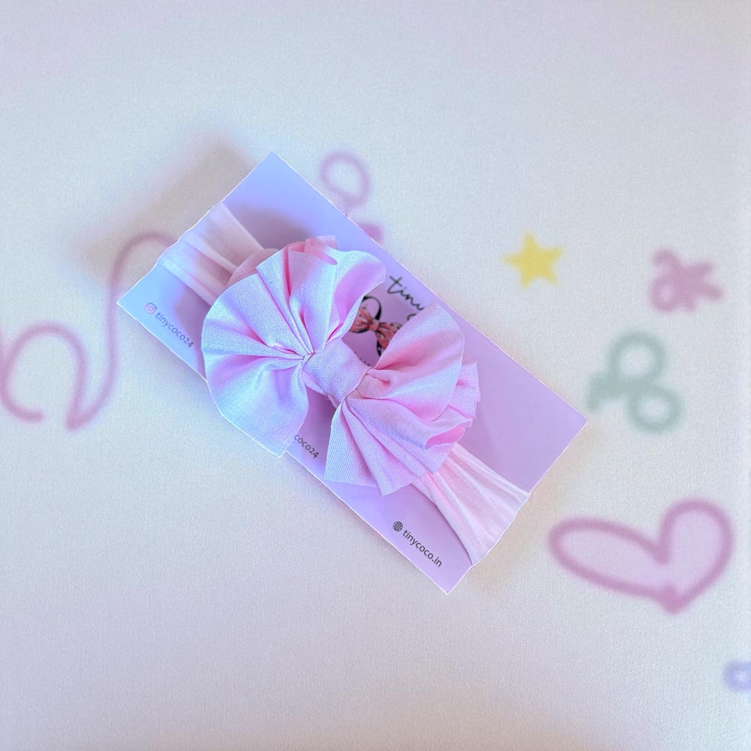 Ruffled Elegance Bow Headband