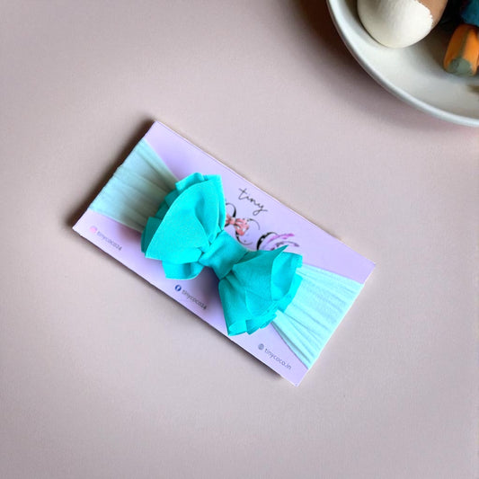 Ruffled Elegance Bow Headband
