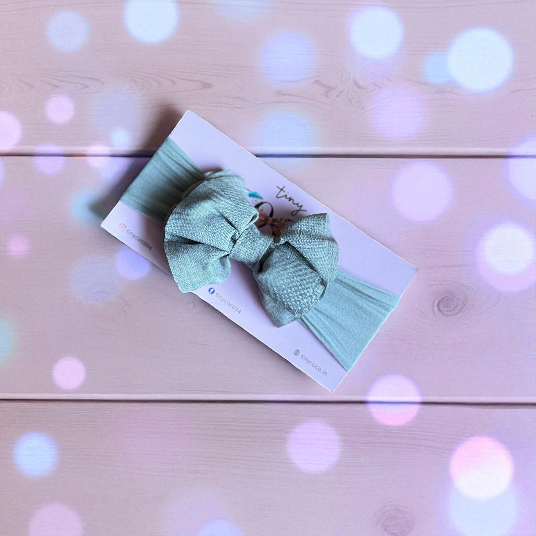Ruffled Elegance Bow Headband