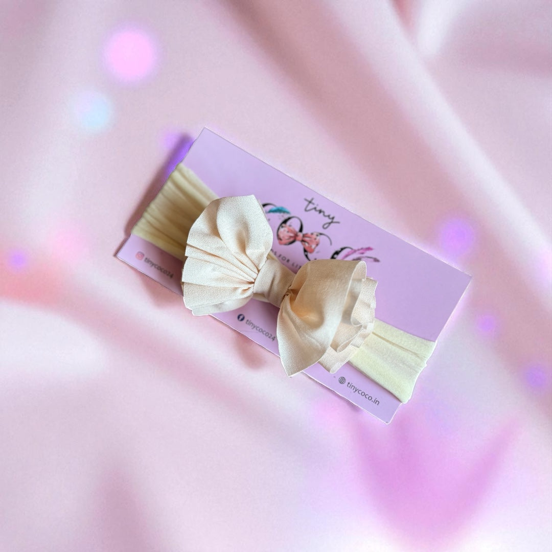Ruffled Elegance Bow Headband