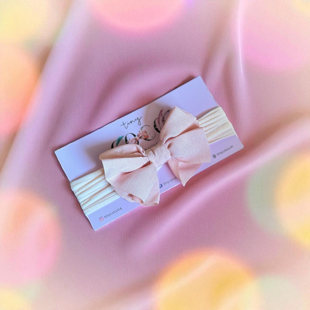Ruffled Elegance Bow Headband