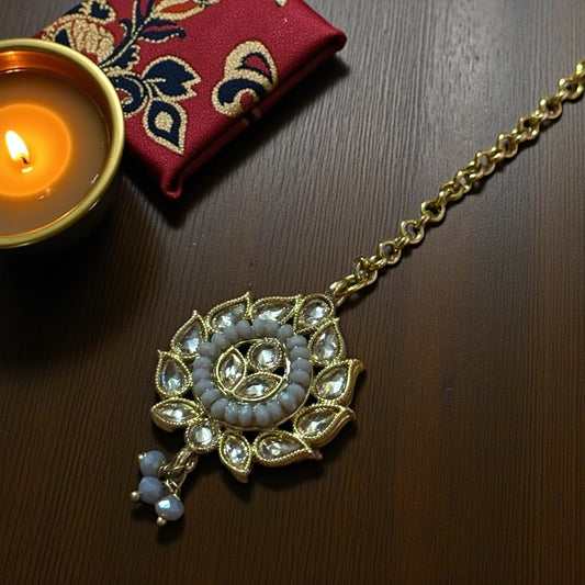 Divine Lotus Maang Tikka