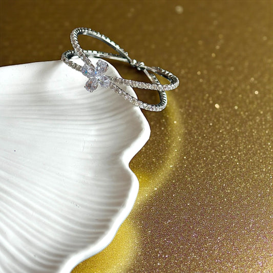 Diamond Knot Cuff Bracelet