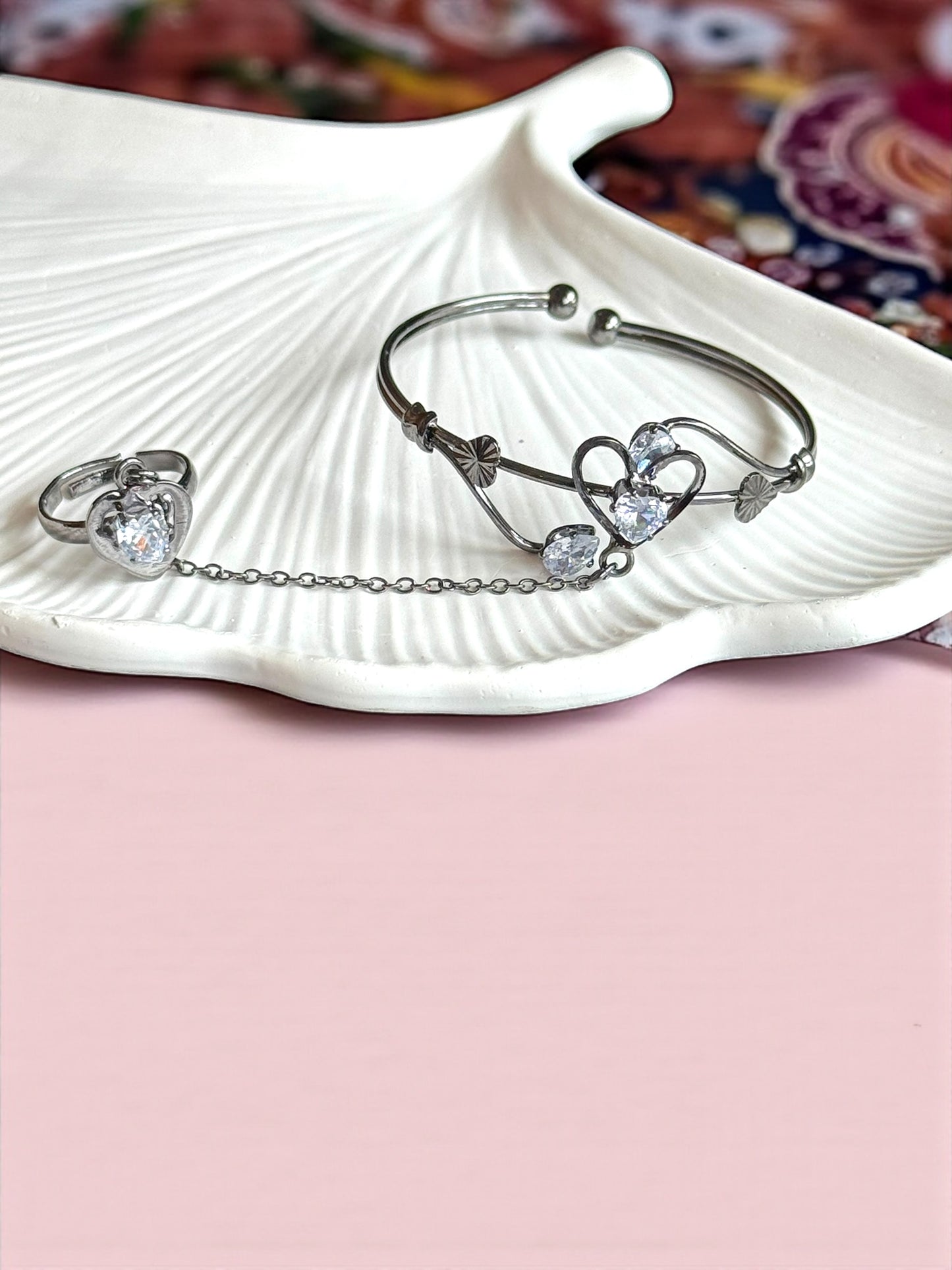 Sparkle Fusion Bangle & Ring Duo