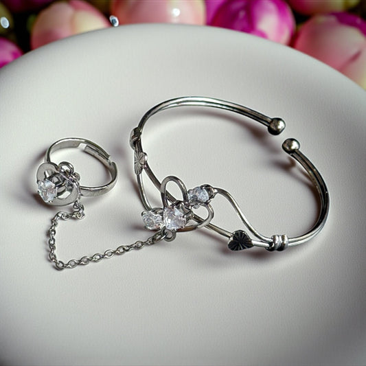 Sparkle Fusion Bangle & Ring Duo