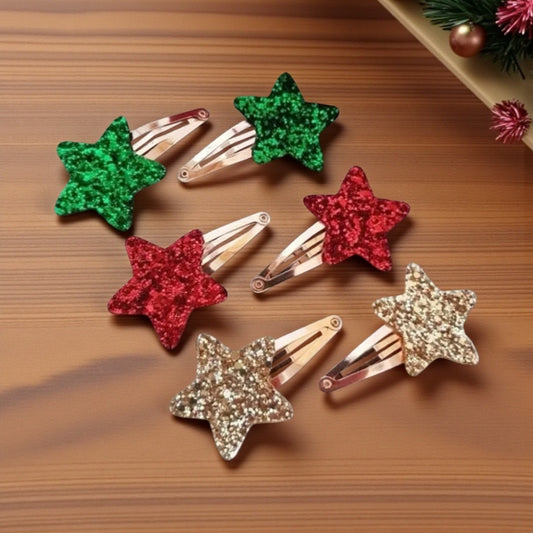 Jingling Star Holiday Clips (Set of 6)