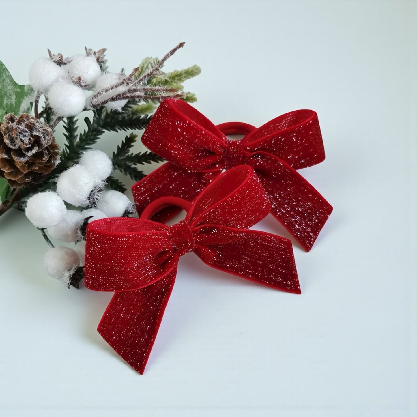 Twinkle Dust Bow Hair Ties (Set of 2)