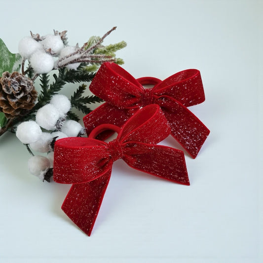 Twinkle Dust Bow Hair Ties (Set of 2)