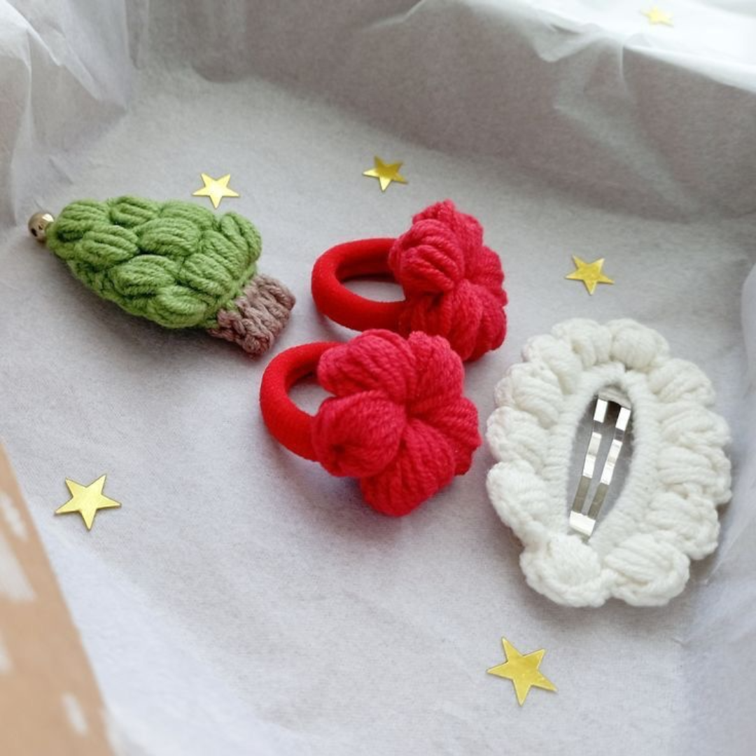 Handmade Crocheted Holiday Mix-and-Match Set