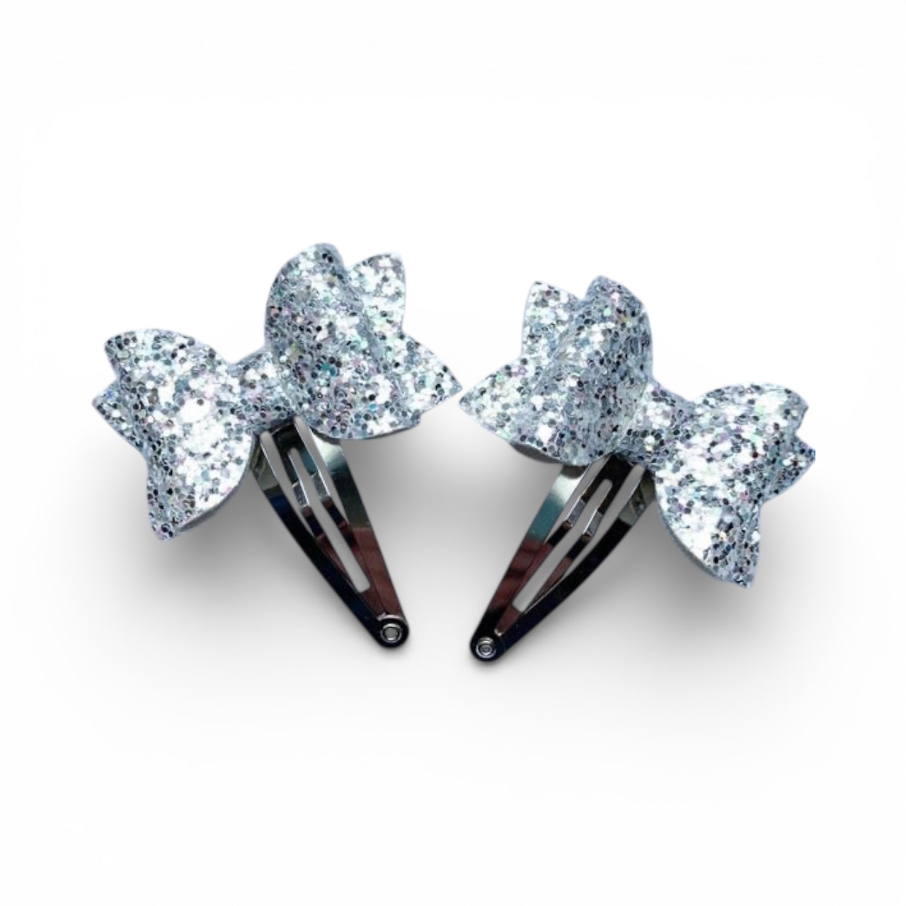 Midnight Disco Silver Bow Pins