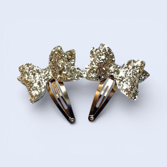 Golden Glitz Mini Snap Clip Duo