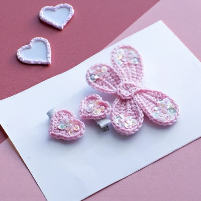 The "Icy Bloom" Sequin Crochet Set