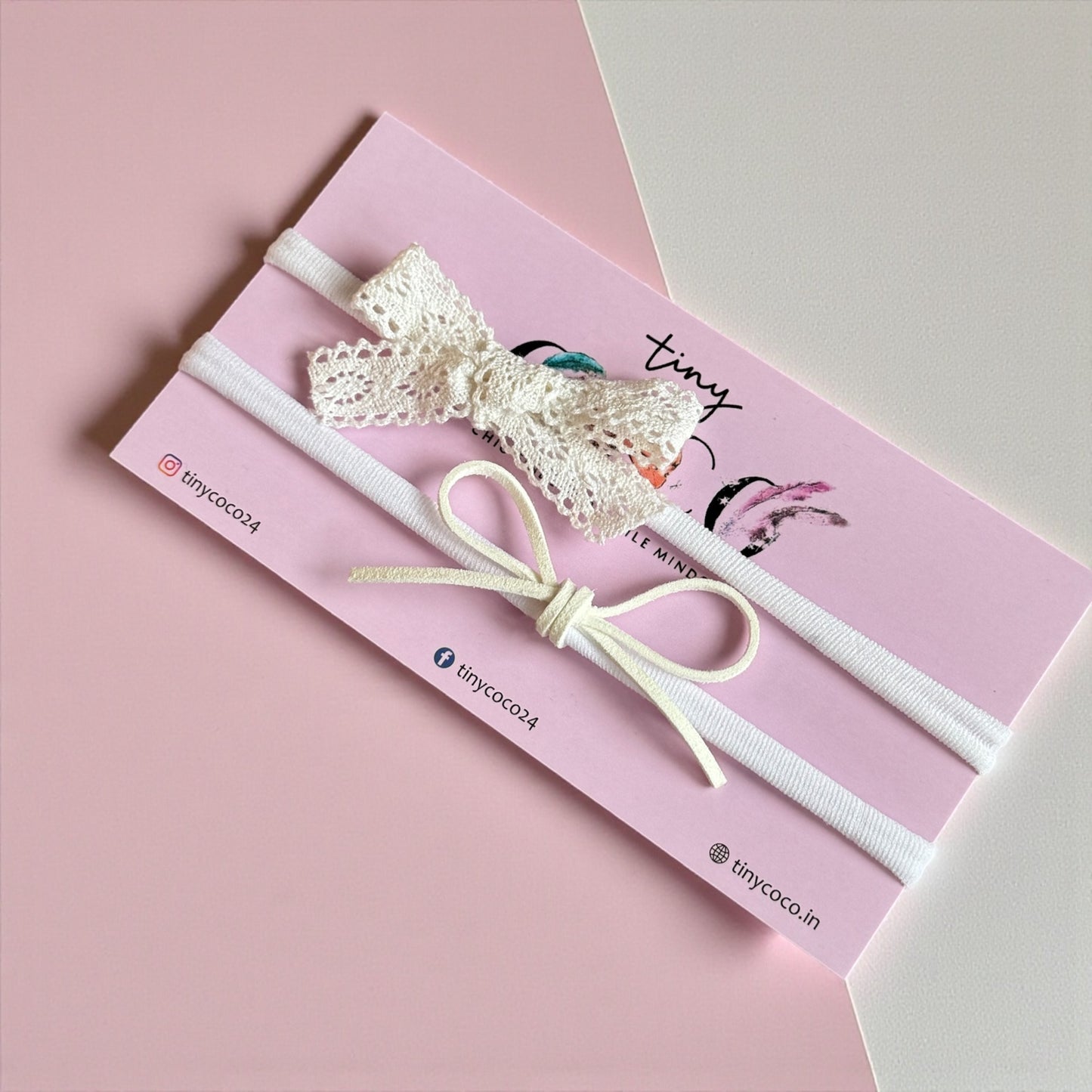 Delicate Lace & Suede Heirloom Set