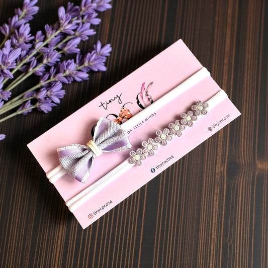The "Lavender Lane" Headband Duo