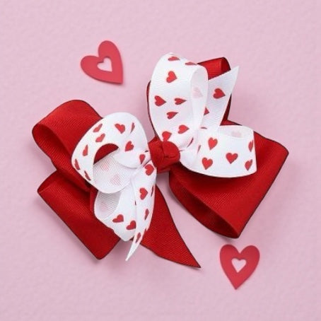Double-Layered Valentine Boutique Bow