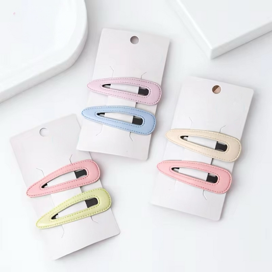 Everyday Pastel Matte Snap Clips (Set of 2)