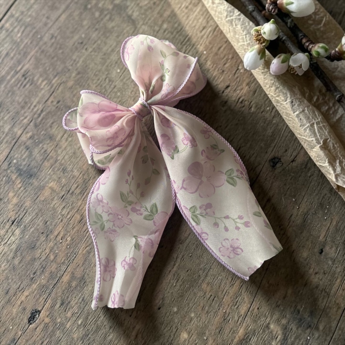 Enchanted Garden Organza Hair Bows