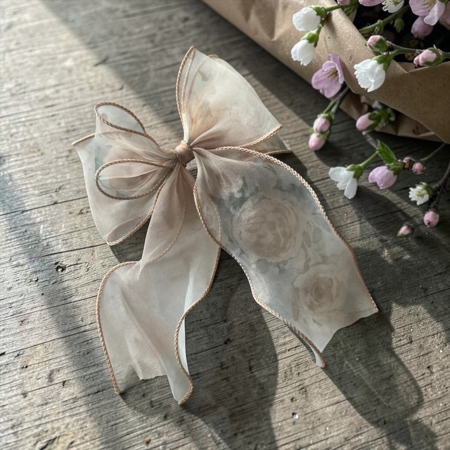 Enchanted Garden Organza Hair Bows