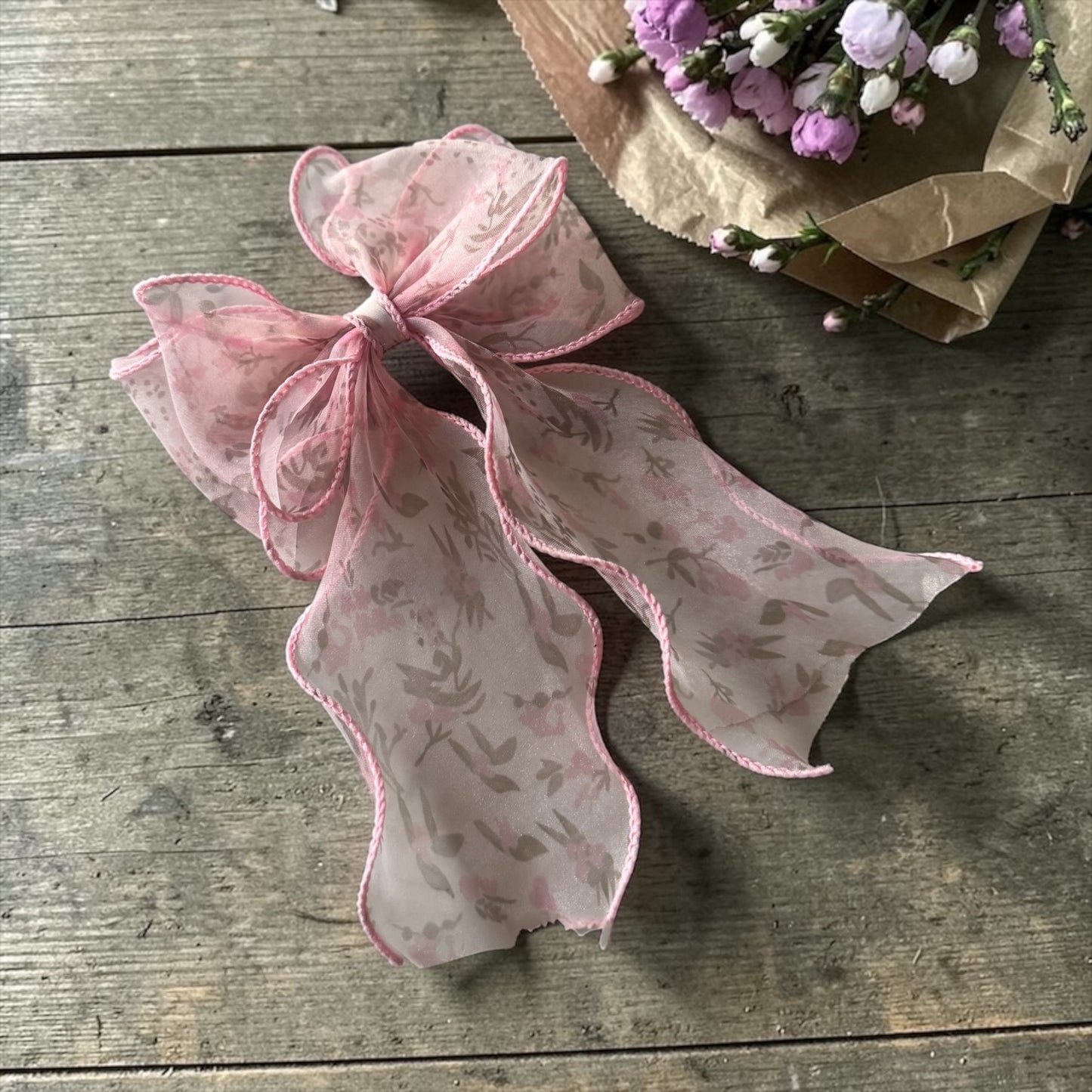 Enchanted Garden Organza Hair Bows