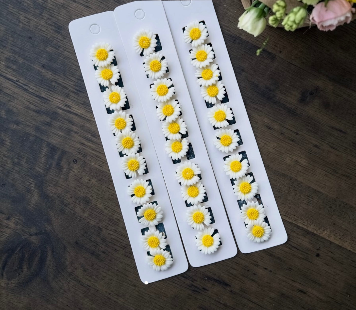 Pure Petal Daisy Snap Clips (set of 5 clips)