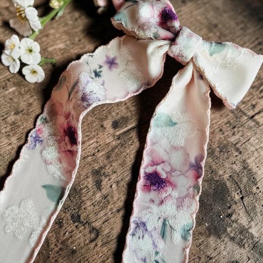 Peony Whisper Long-Tail Bow